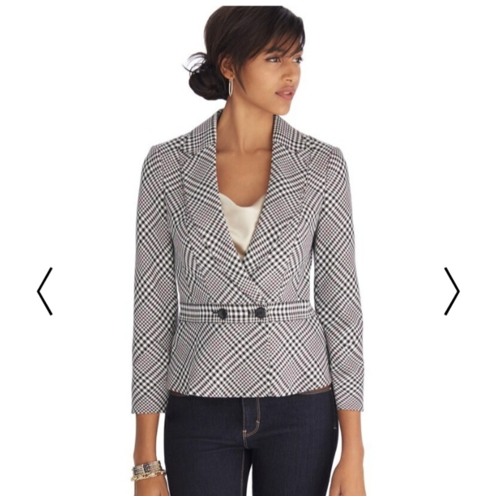 White and Black Blazer